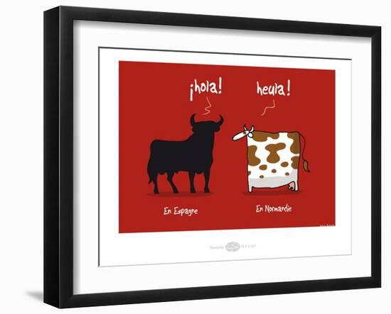 Heula.Ola ! Heula !-Sylvain Bichicchi-Framed Art Print