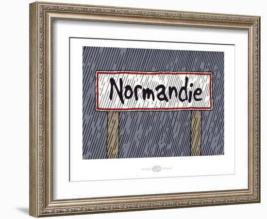 Heula. Panneau Normandie-Sylvain Bichicchi-Framed Art Print