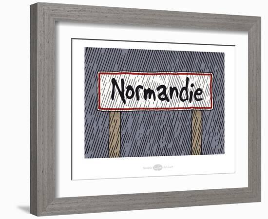 Heula. Panneau Normandie-Sylvain Bichicchi-Framed Art Print