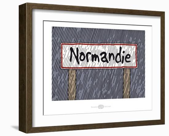 Heula. Panneau Normandie-Sylvain Bichicchi-Framed Art Print