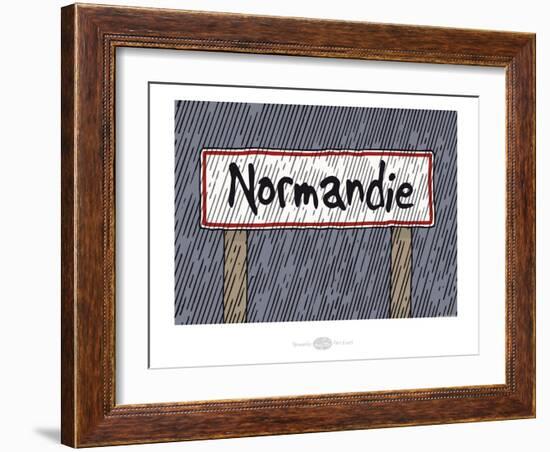 Heula. Panneau Normandie-Sylvain Bichicchi-Framed Art Print