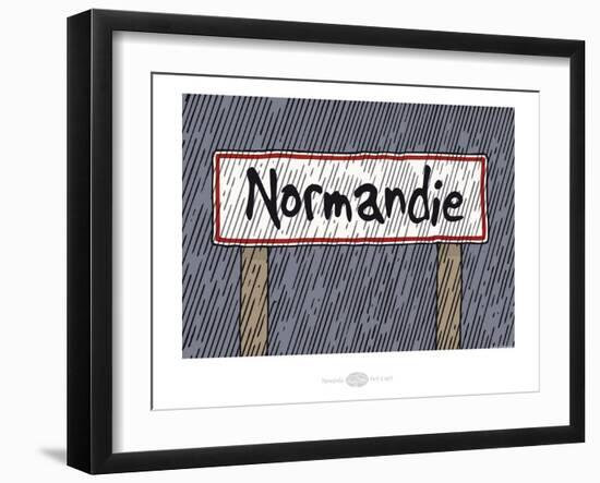 Heula. Panneau Normandie-Sylvain Bichicchi-Framed Art Print