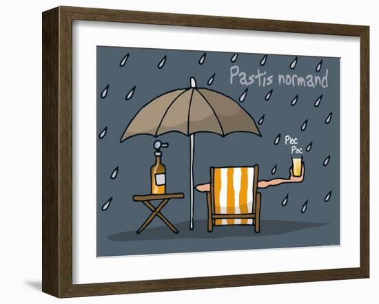 Heula. Pastis normand-Sylvain Bichicchi-Framed Art Print