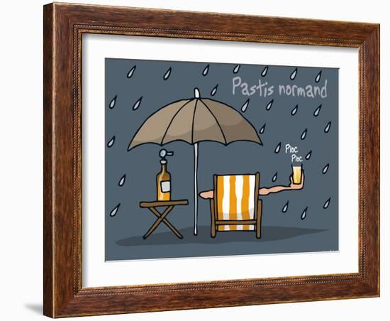 Heula. Pastis normand-Sylvain Bichicchi-Framed Art Print