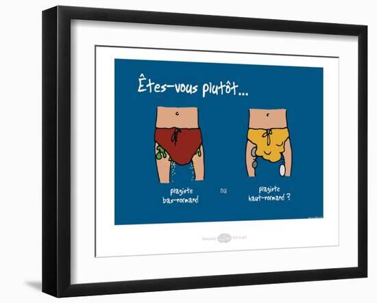 Heula. Plagistes normands-Sylvain Bichicchi-Framed Art Print