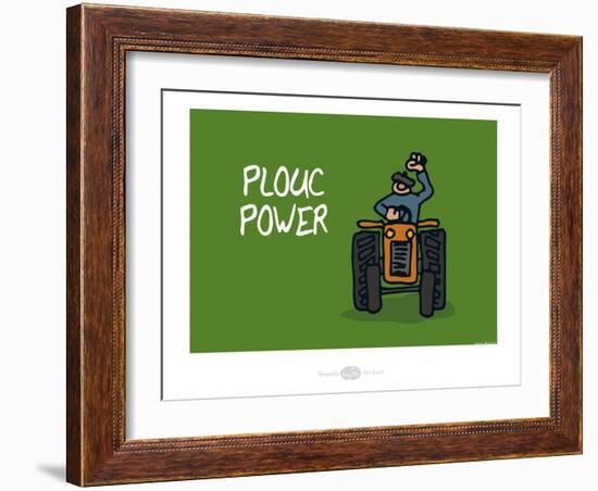 Heula. Plouc Power-Sylvain Bichicchi-Framed Art Print