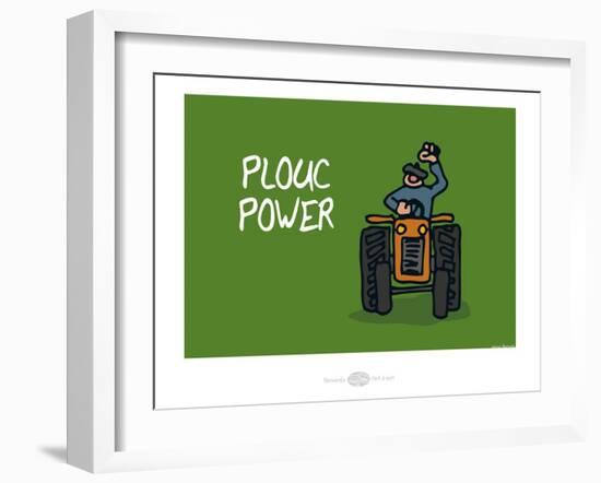 Heula. Plouc Power-Sylvain Bichicchi-Framed Art Print