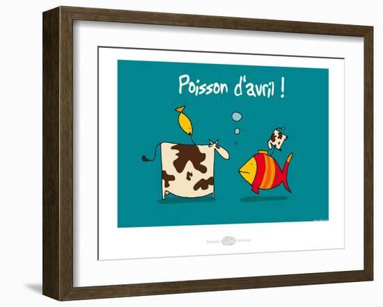 Heula. Poisson d'avril-Sylvain Bichicchi-Framed Art Print