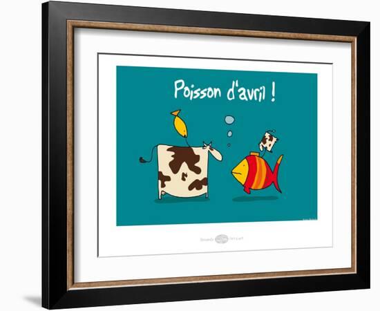 Heula. Poisson d'avril-Sylvain Bichicchi-Framed Art Print