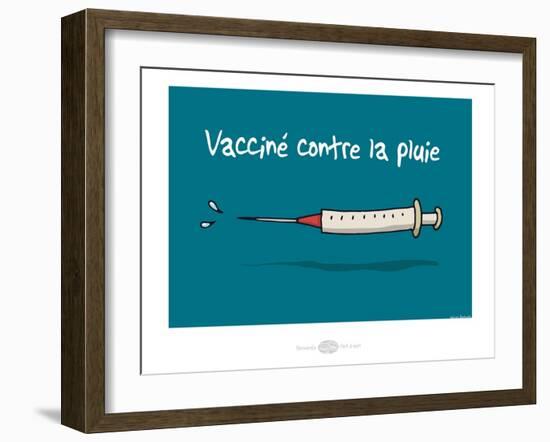 Heula. Vacciné contre la pluie-Sylvain Bichicchi-Framed Art Print