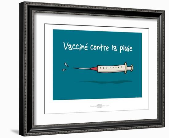 Heula. Vacciné contre la pluie-Sylvain Bichicchi-Framed Art Print