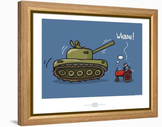 Heula. Whaou !-Sylvain Bichicchi-Framed Stretched Canvas