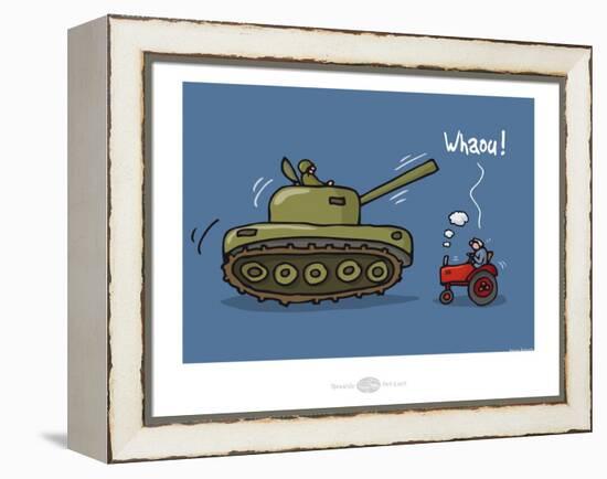 Heula. Whaou !-Sylvain Bichicchi-Framed Stretched Canvas