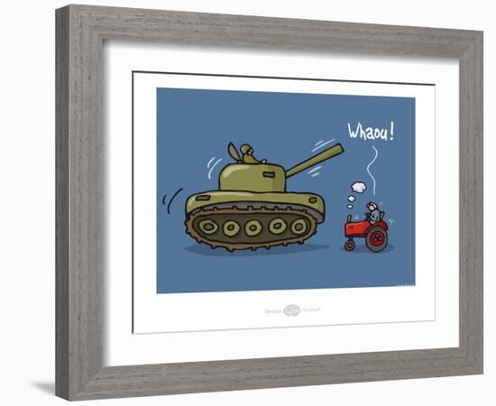 Heula. Whaou !-Sylvain Bichicchi-Framed Art Print