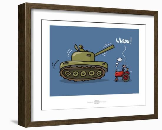 Heula. Whaou !-Sylvain Bichicchi-Framed Art Print