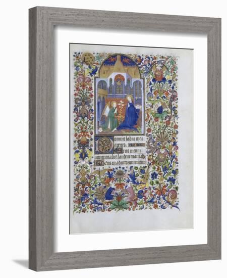 Heure de François de Guise. Annonciation-null-Framed Giclee Print