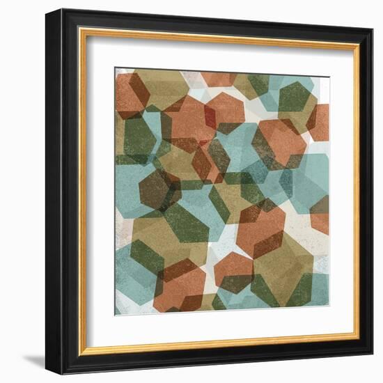 Hexagon Composition I-Edward Selkirk-Framed Art Print