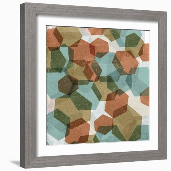 Hexagon Composition I-Edward Selkirk-Framed Art Print