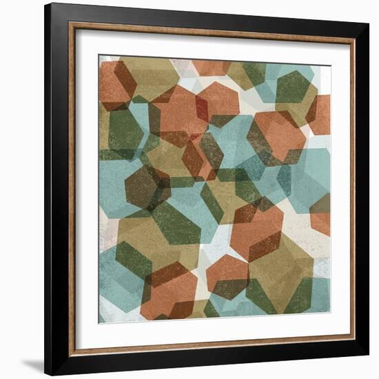 Hexagon Composition I-Edward Selkirk-Framed Art Print