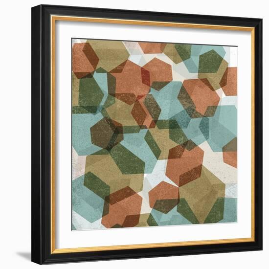 Hexagon Composition I-Edward Selkirk-Framed Art Print