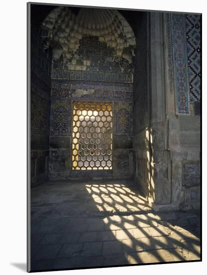 Hexagon Patterned, Registan, Samarkand, Uzbekistan-Ellen Clark-Mounted Photographic Print