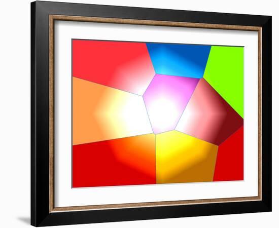 Hexagonal Illumination-Ruth Palmer 3-Framed Art Print