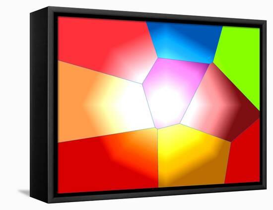 Hexagonal Illumination-Ruth Palmer 3-Framed Stretched Canvas
