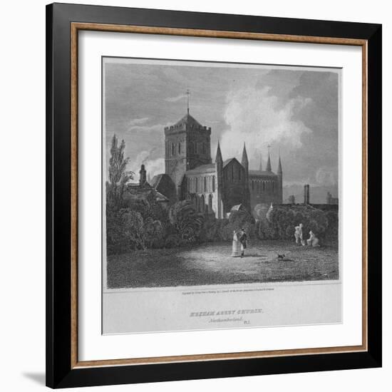 'Hexham Abbey, Church, Northumberland', 1814-John Greig-Framed Giclee Print