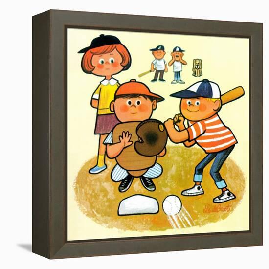 Hey Batter! - Jack & Jill-Lee deGroot-Framed Premier Image Canvas