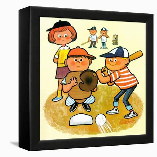 Hey Batter! - Jack & Jill-Lee deGroot-Framed Premier Image Canvas