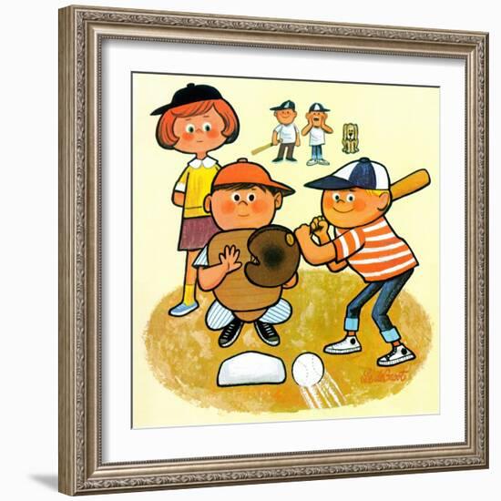 Hey Batter! - Jack & Jill-Lee deGroot-Framed Giclee Print