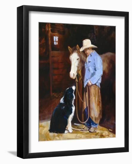 Hey, Buddy-Carolyne Hawley-Framed Art Print