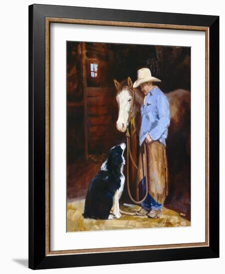 Hey, Buddy-Carolyne Hawley-Framed Art Print