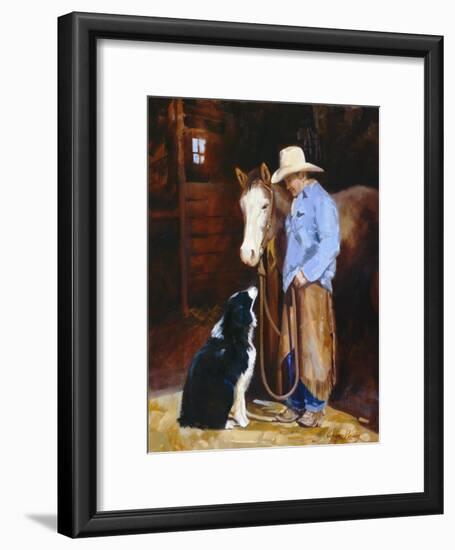 Hey, Buddy-Carolyne Hawley-Framed Art Print