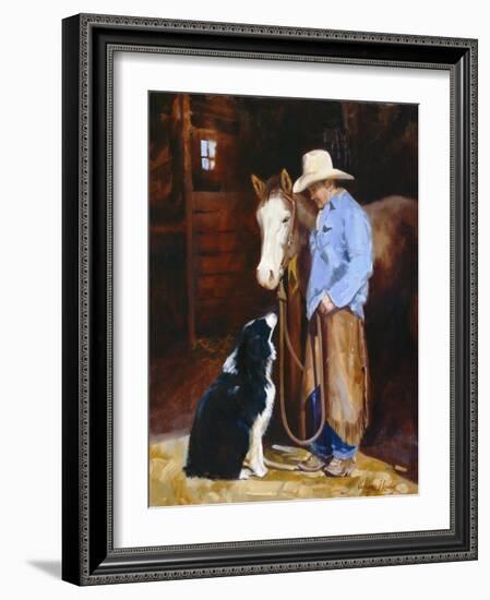 Hey, Buddy-Carolyne Hawley-Framed Art Print