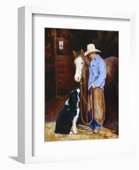 Hey, Buddy-Carolyne Hawley-Framed Premium Giclee Print