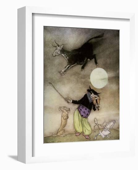 Hey Diddle Diddle, Old Nursery Thymes-Arthur Rackham-Framed Art Print