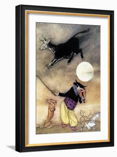 Hey Diddle Diddle-Arthur Rackham-Framed Art Print