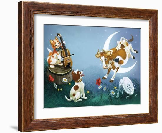 Hey Diddle Diddle-null-Framed Giclee Print