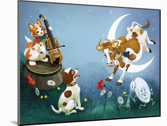 Hey Diddle Diddle-null-Mounted Giclee Print