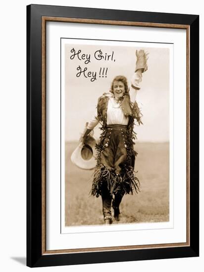 Hey Girl! Hey!!-null-Framed Premium Giclee Print