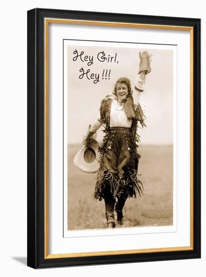 Hey Girl! Hey!!-null-Framed Premium Giclee Print