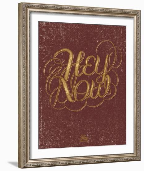 Hey Now-Hero Design-Framed Serigraph