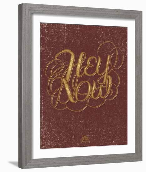 Hey Now-Hero Design-Framed Serigraph