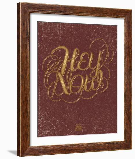 Hey Now-Hero Design-Framed Serigraph