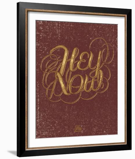 Hey Now-Hero Design-Framed Serigraph