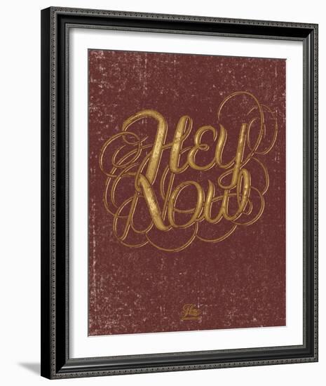 Hey Now-Hero Design-Framed Serigraph