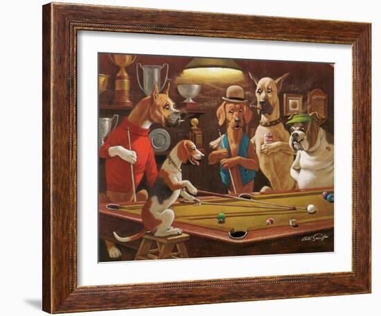 Hey! One Leg on the Floor-Arthur Sarnoff-Framed Art Print