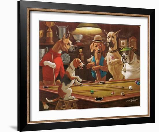 Hey! One Leg on the Floor-Arthur Sarnoff-Framed Art Print