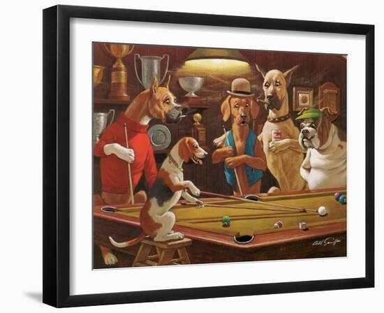 Hey! One Leg on the Floor-Arthur Sarnoff-Framed Art Print